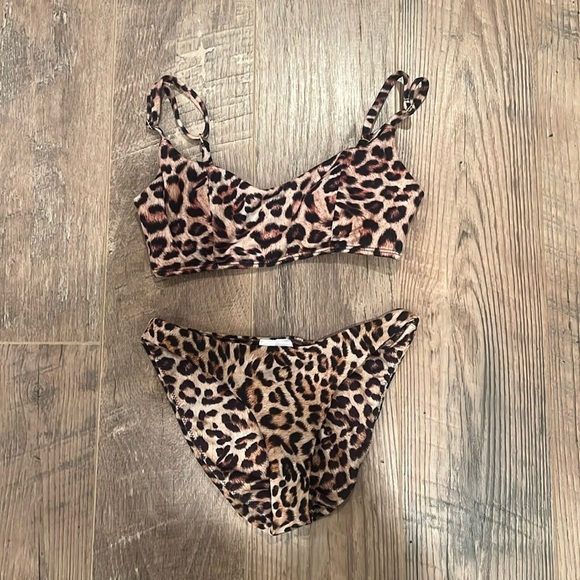 Peixoto Woman’s Cheetah Print Bikini Size Extra Small - Picture 1 of 8